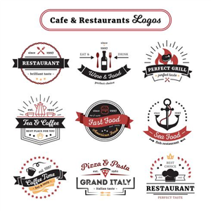 Fish Restaurant Logo Vector